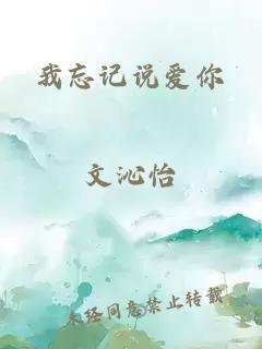 我忘记说爱你